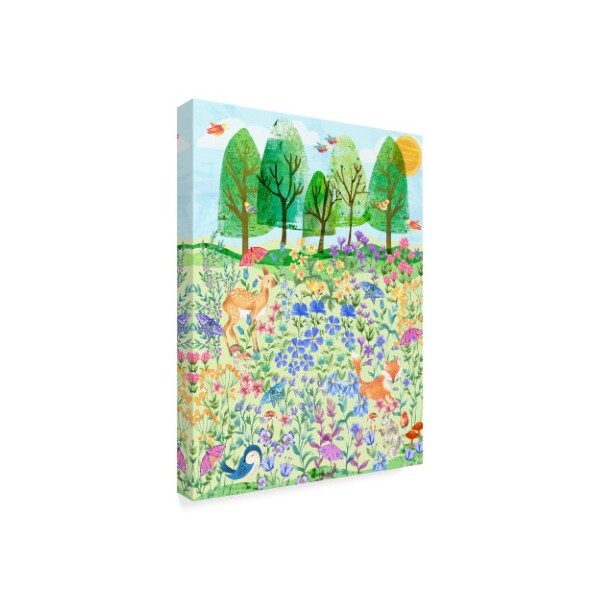 Lisa Powell Braun 'Spring Garden Flat Art' Canvas Art,18x24